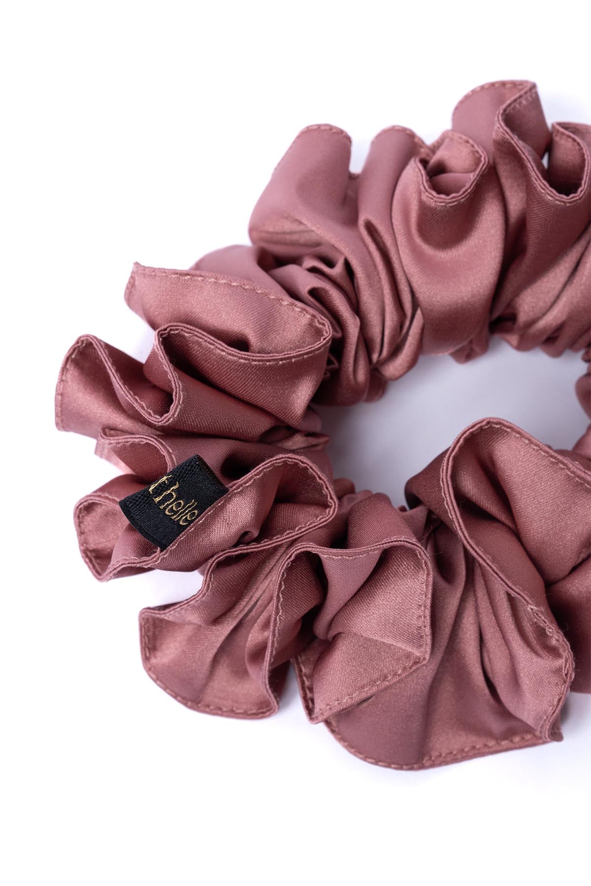 Blush Pink Satin Scrunchie