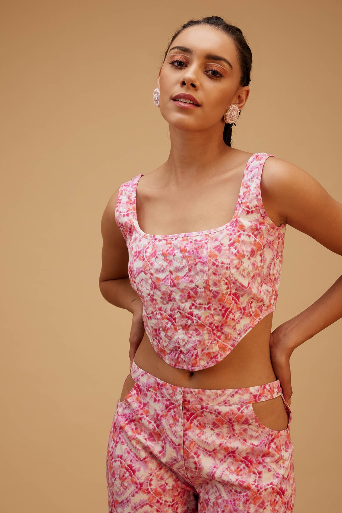 Bohemian Cotton Pink Co-ord Set