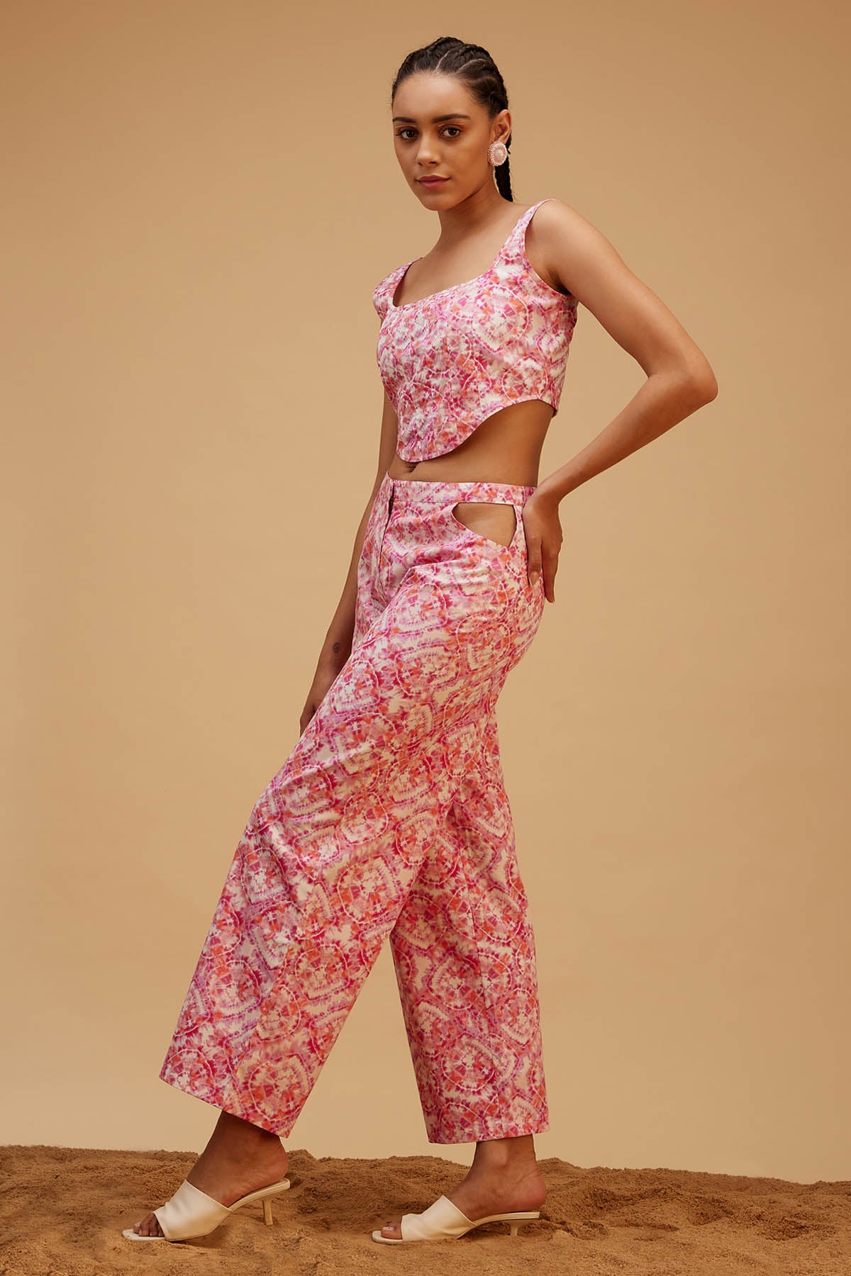 Bohemian Cotton Pink Co-ord Set