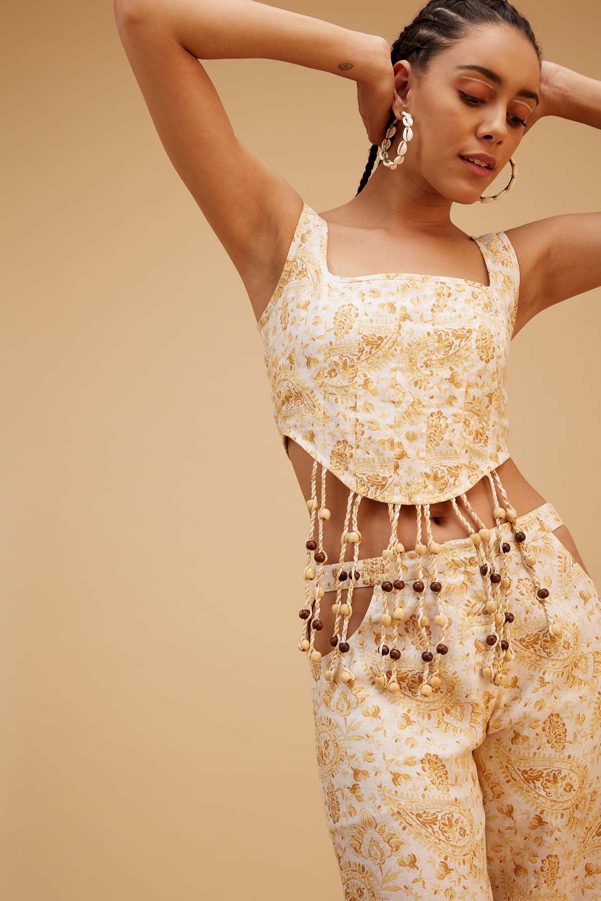 Bohemian Print Linen Co-ord Set