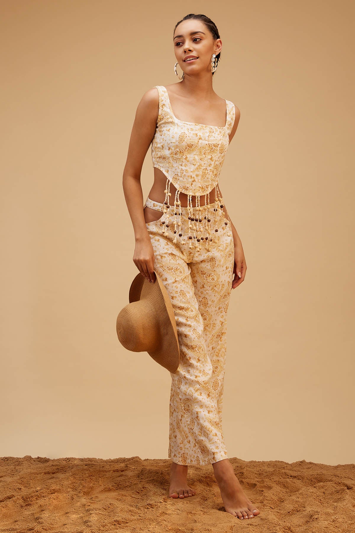 Bohemian Print Linen Co-ord Set