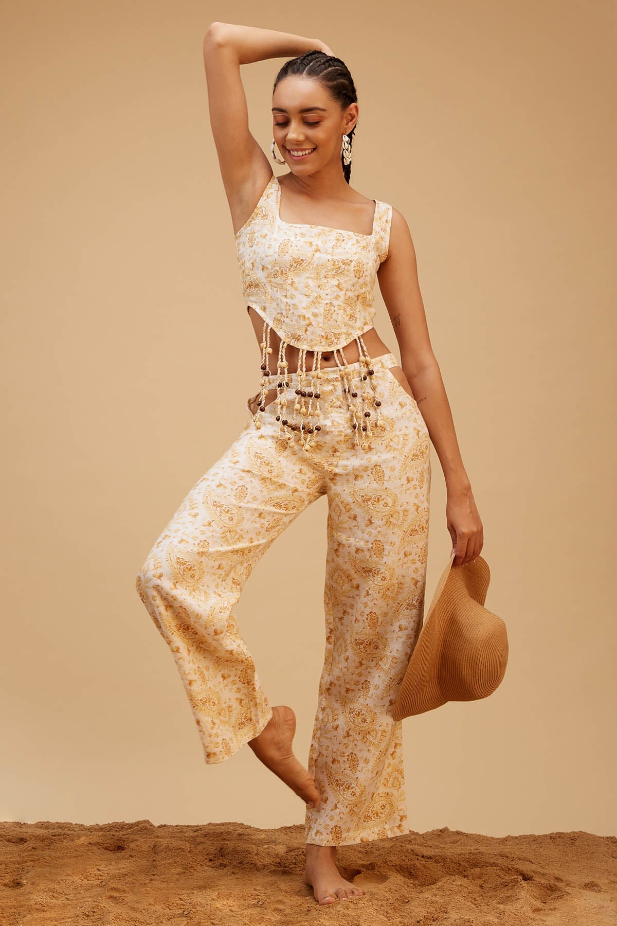 Buy Bohemian Print Linen Co-ord Set Online