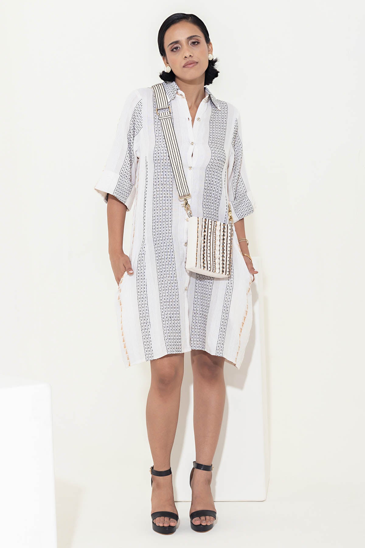 Boho Embroidered Sling Bag