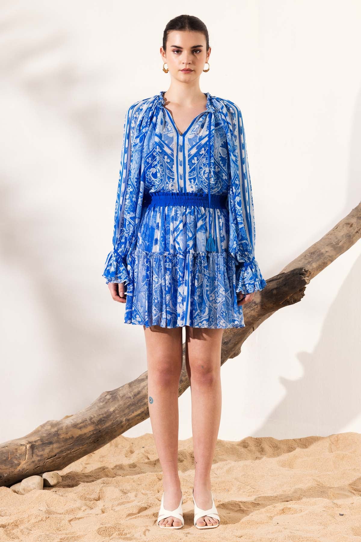 Boho Top & Short Skirt Set