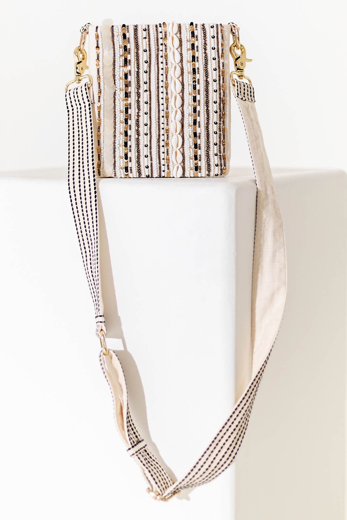 Buy Kusmi Boho Bliss: Handwoven Embroidered Sling Bag at Scrollnshops