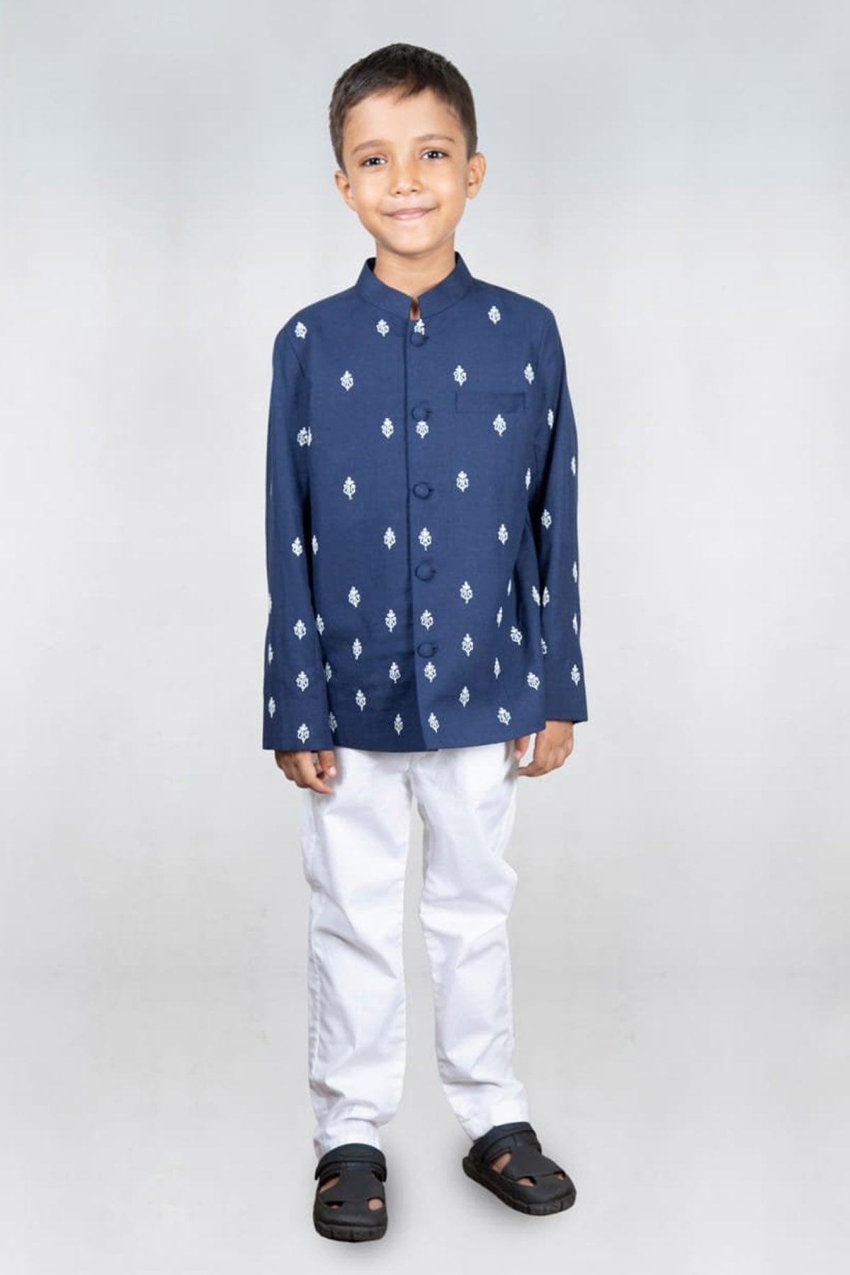 Designer Little Brats Boota Embroidered Suit For Kids Available online at ScrollnShops