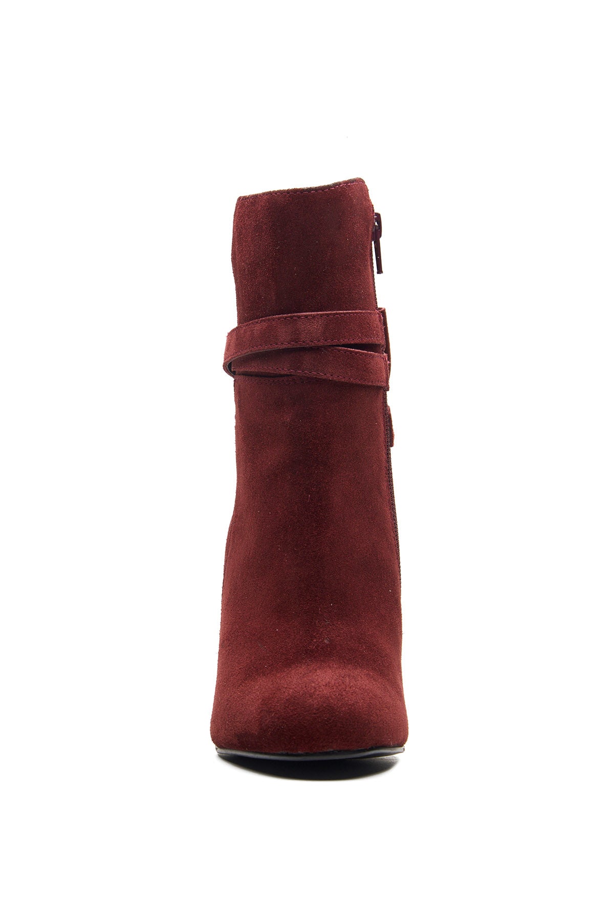 Bordo Bow Detail Ankle Boots