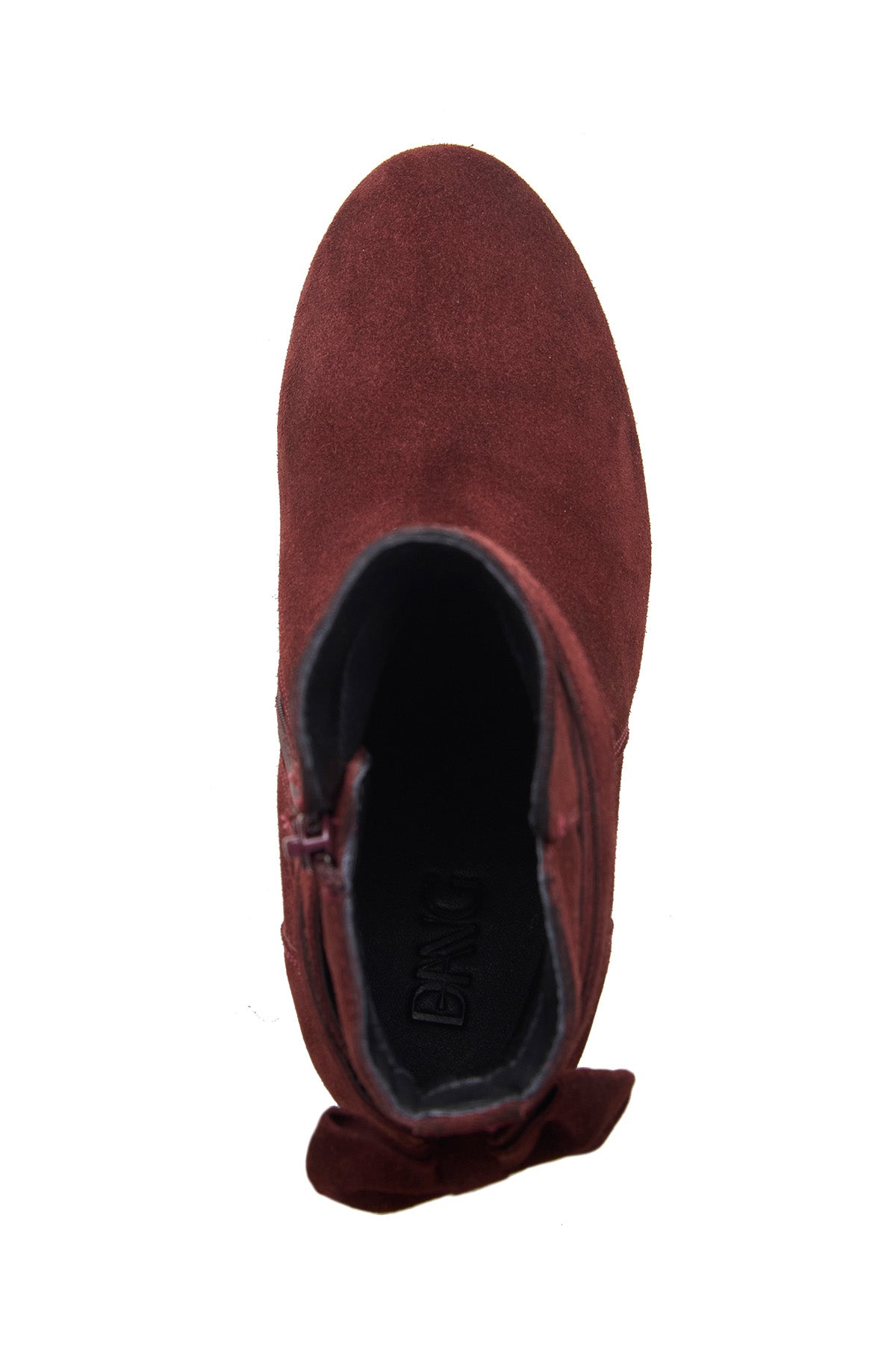 Bordo Bow Detail Ankle Boots