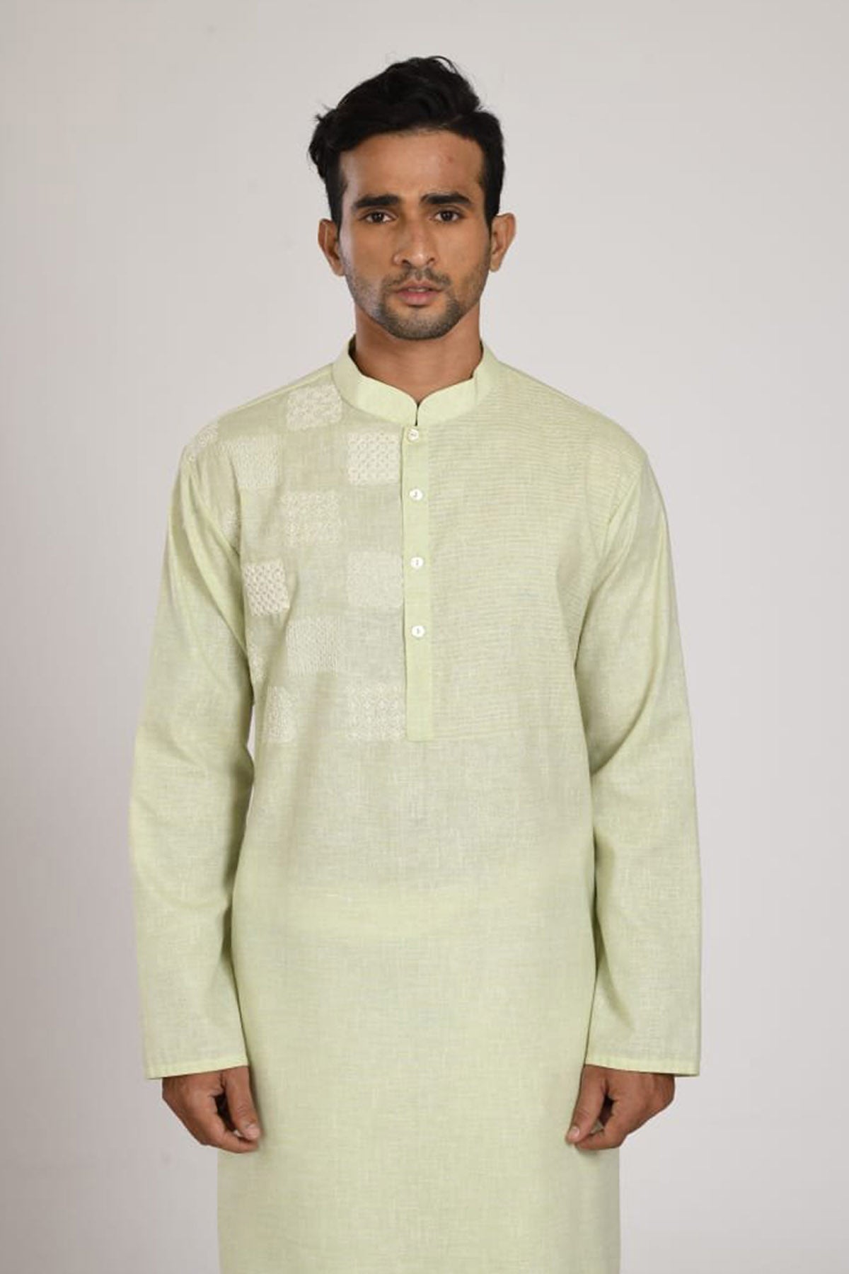 Box Embroidered Kurta Set