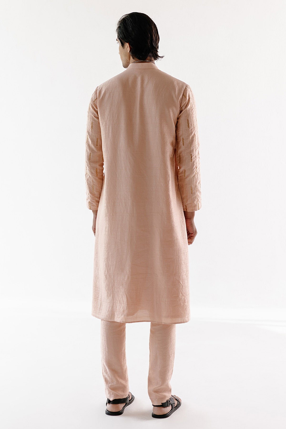 Brass Pearls & Sequins Kurta Set