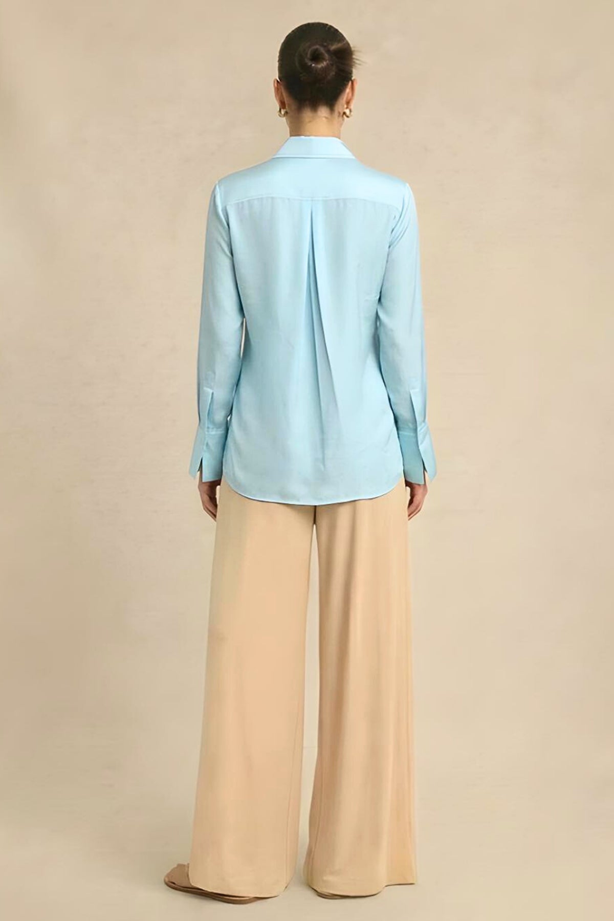 Breeze Blue Wrap Style Shirt