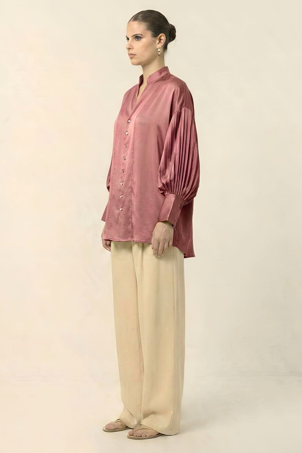 Brick Red Bemberg Batwing Top