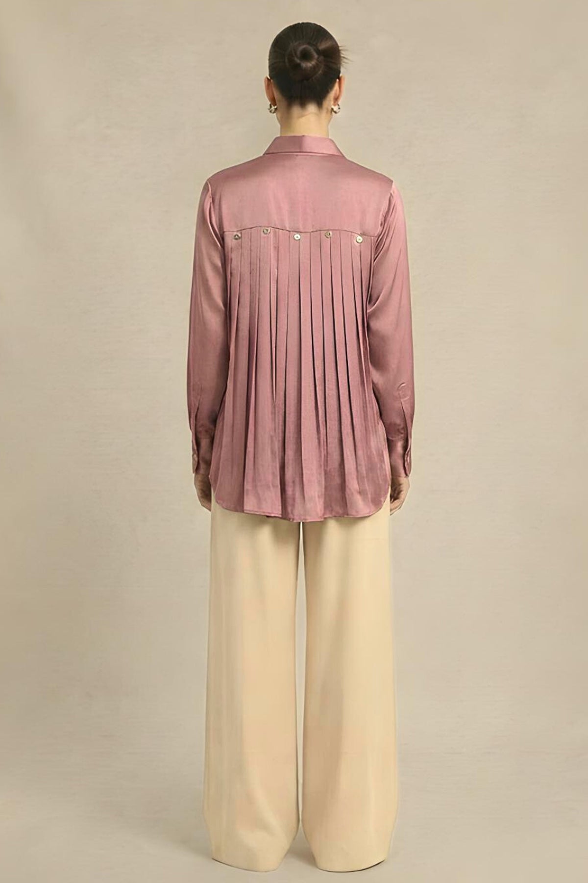 Brick Red Bemberg Silk Shirt
