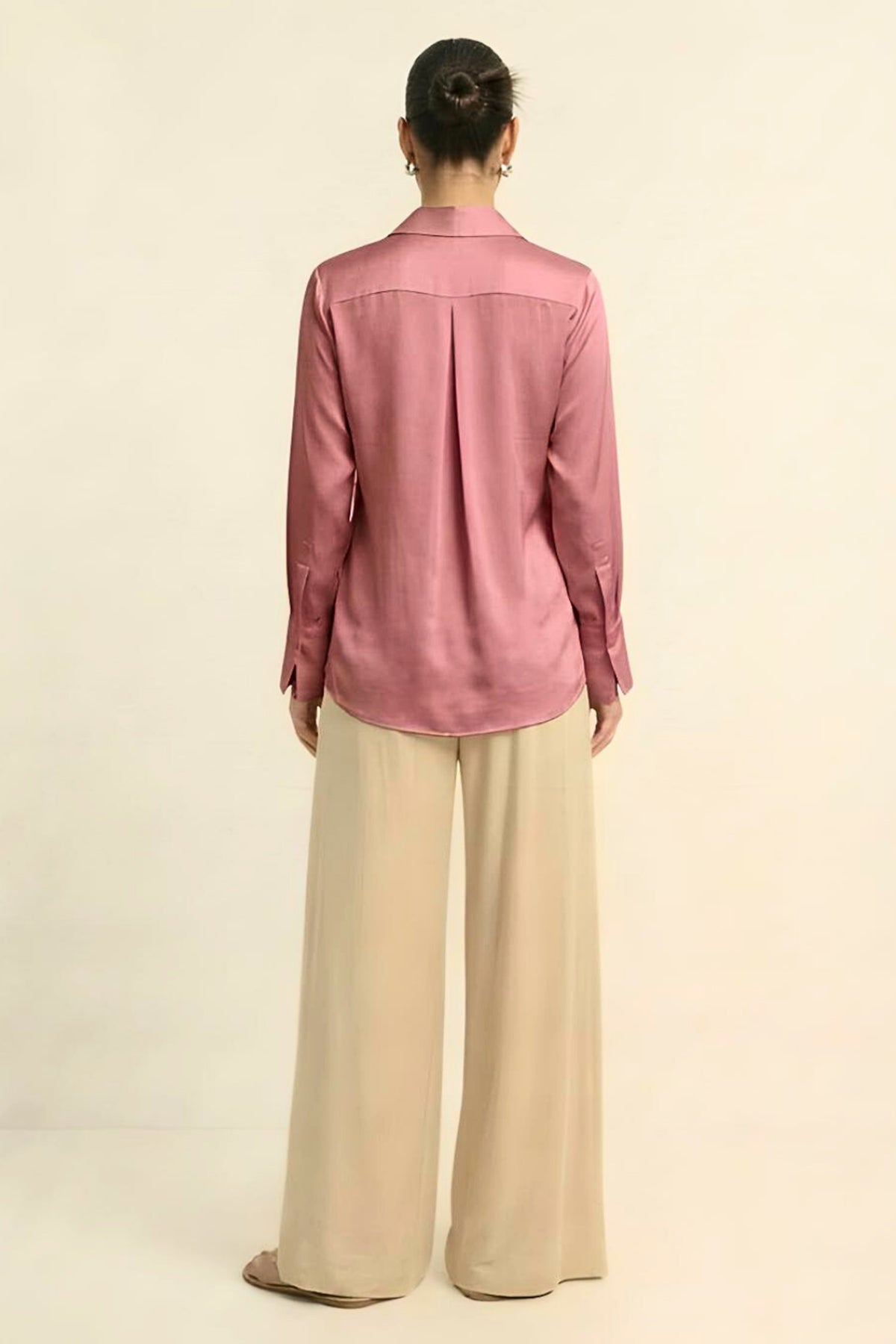 Brick Red Bemberg Wrap Shirt