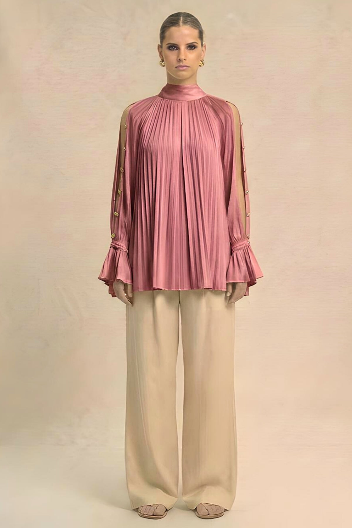 Buy Brick Red Coin Detailing Top for women by Neora online available at scrollnshops