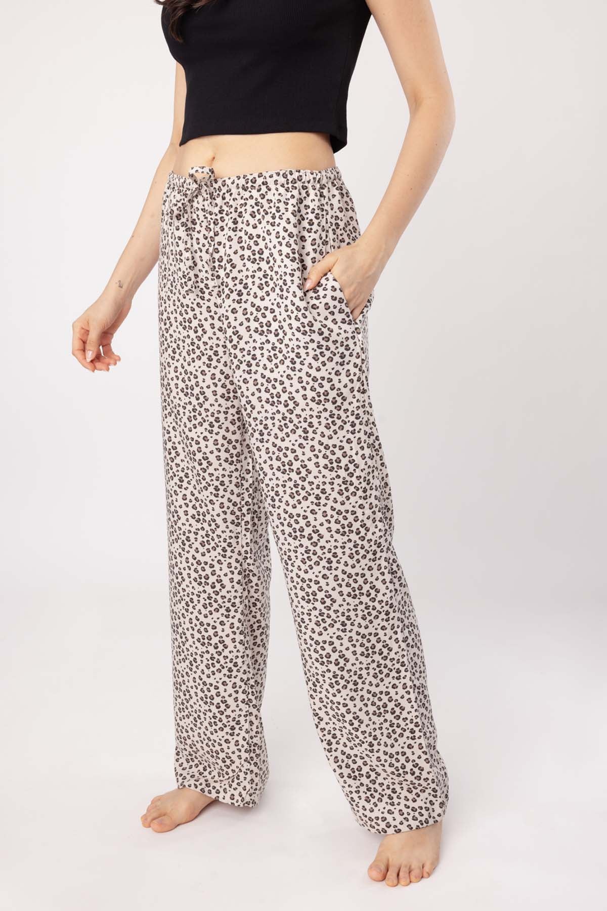 Brown Animal Print Pyjama