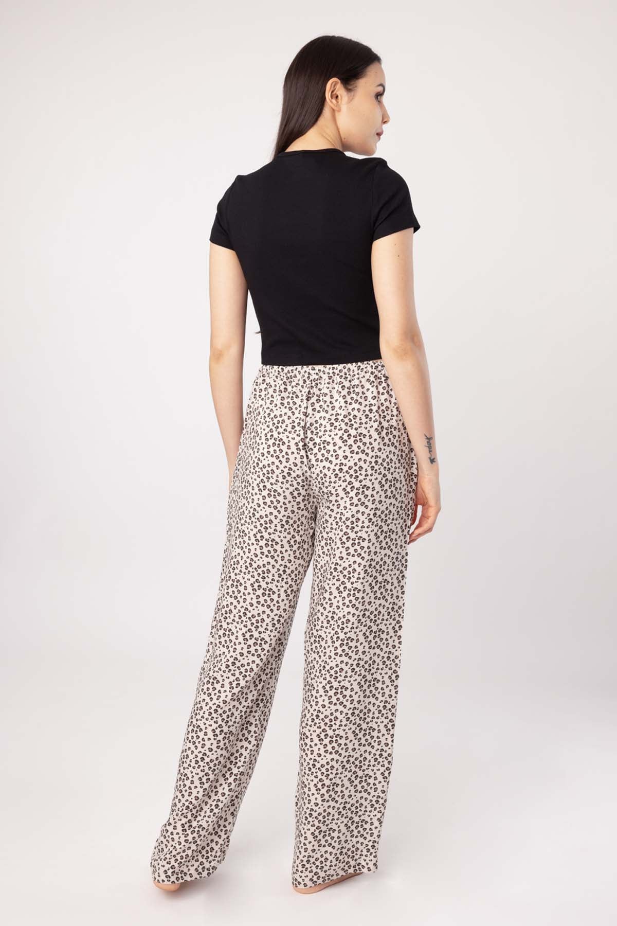 Brown Animal Print Pyjama