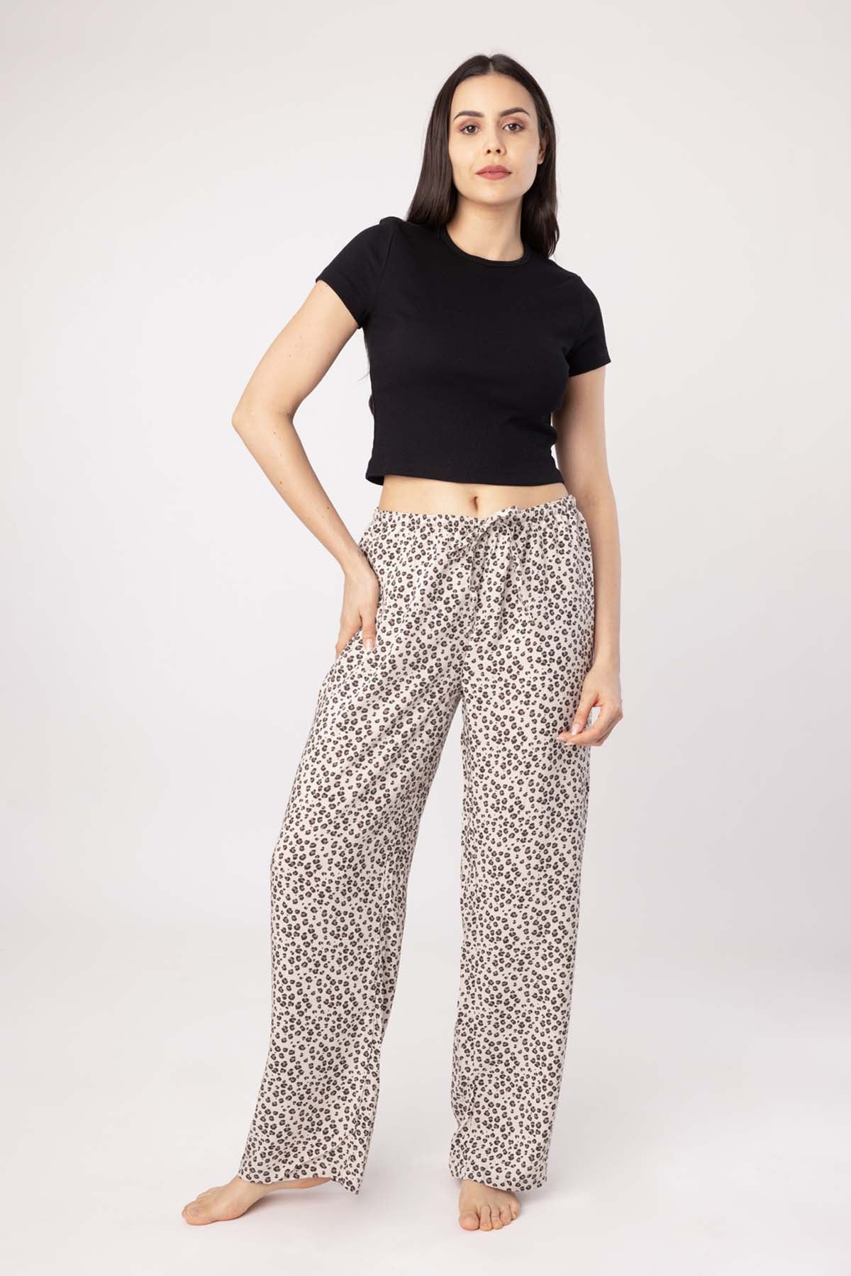 Brown Animal Print Pyjama