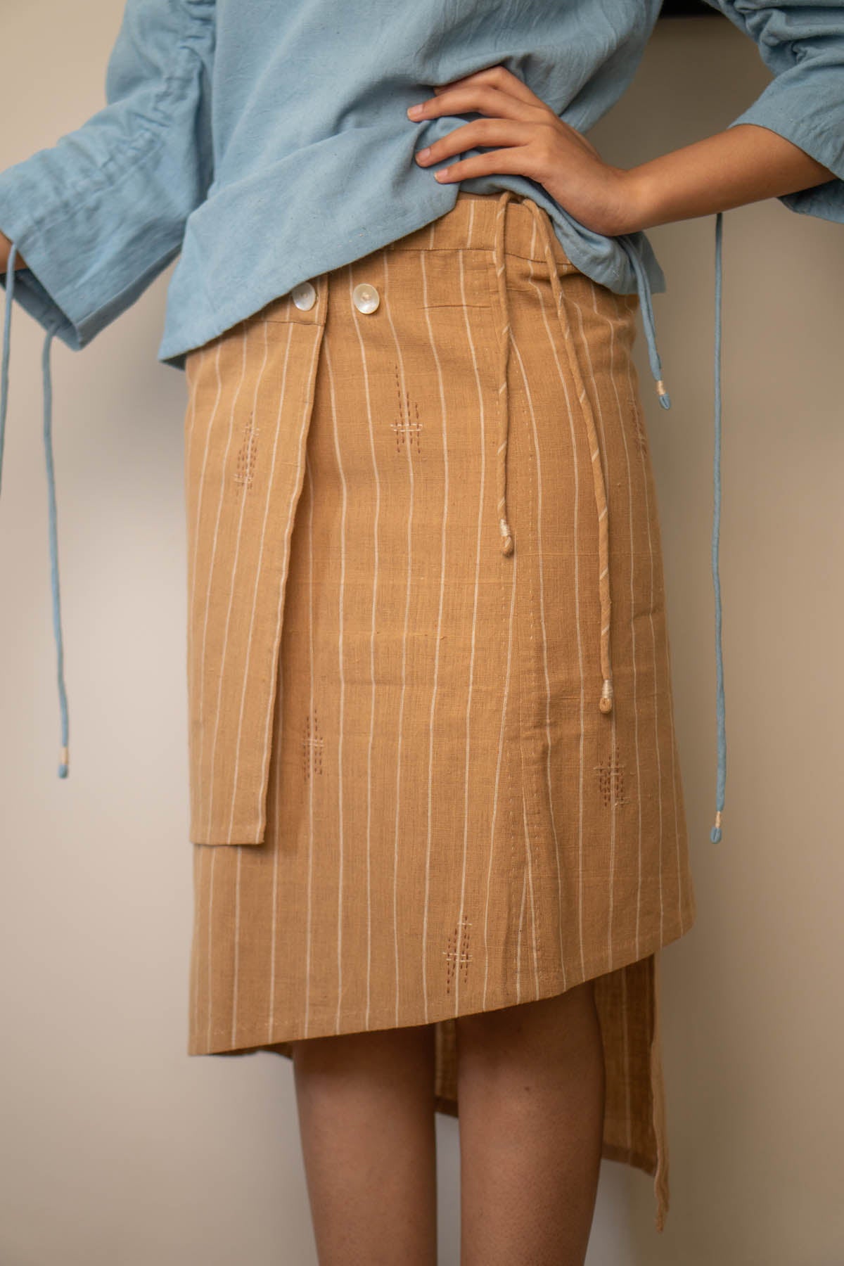 Brown Wrap Around Skirt