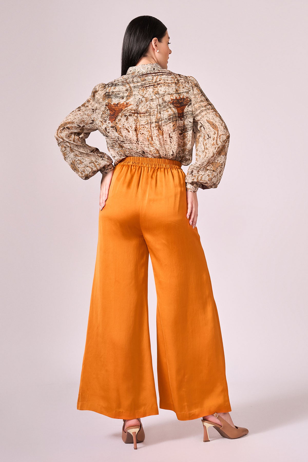 Brown Abstract Printed Shirt