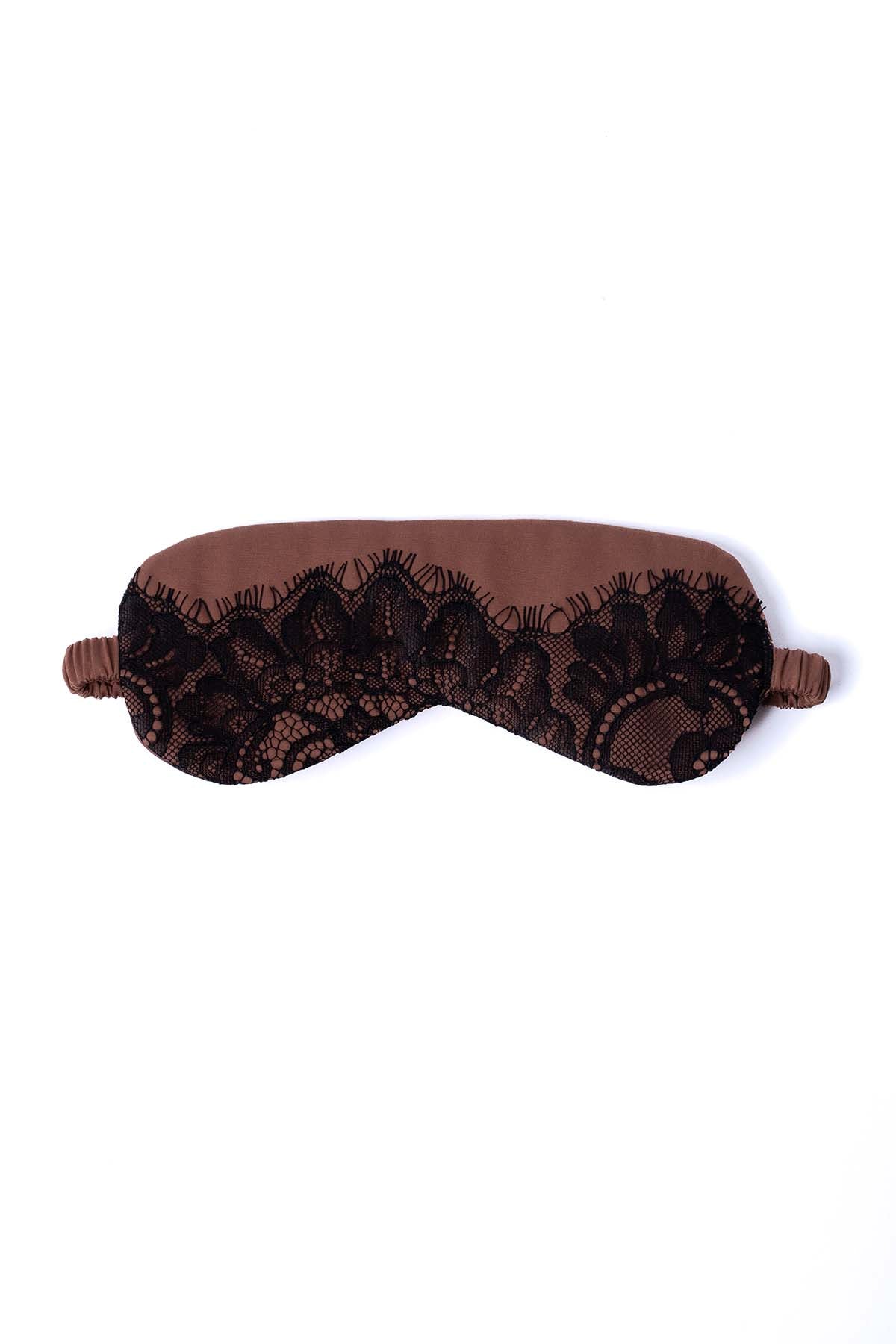 Buy Brown Comfortable Lace Eye Mask by Mysthelle for women online at ScrollnShops