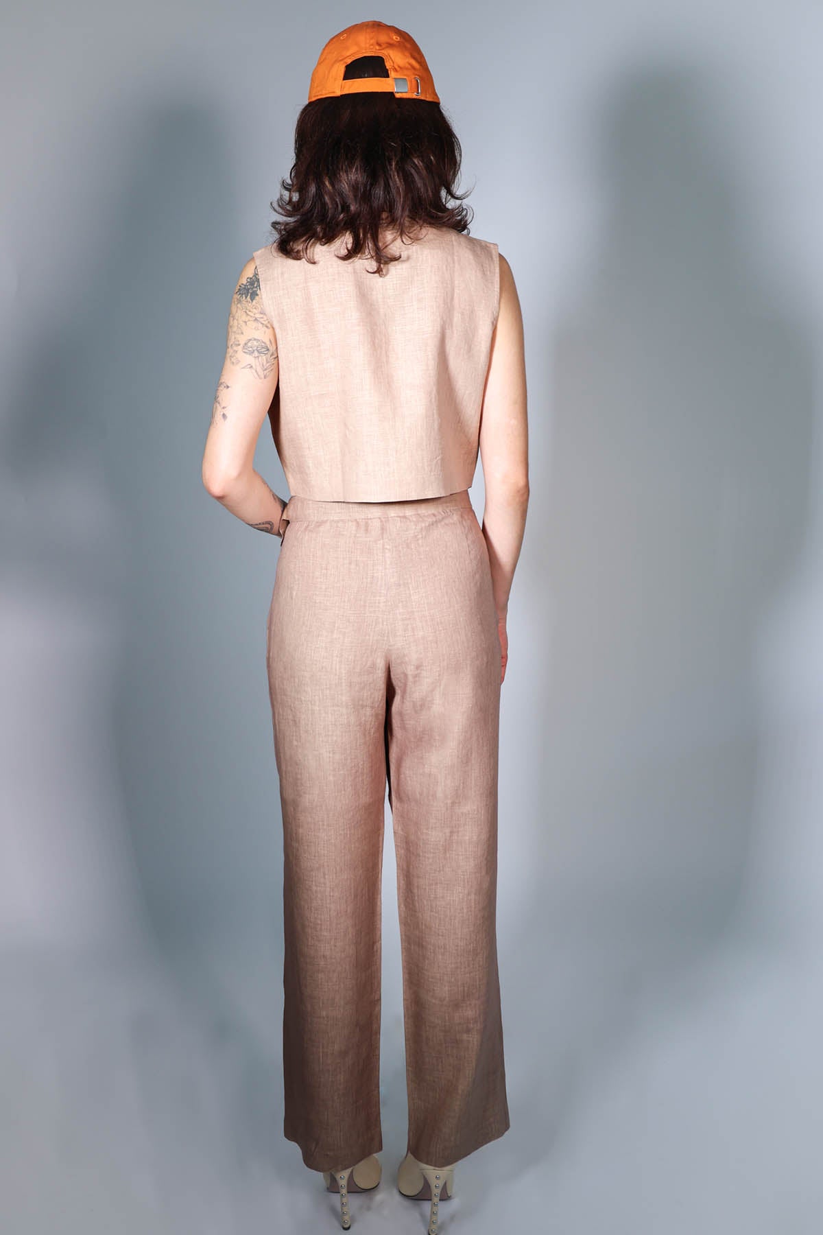 Brown Embroidered Waistcoat