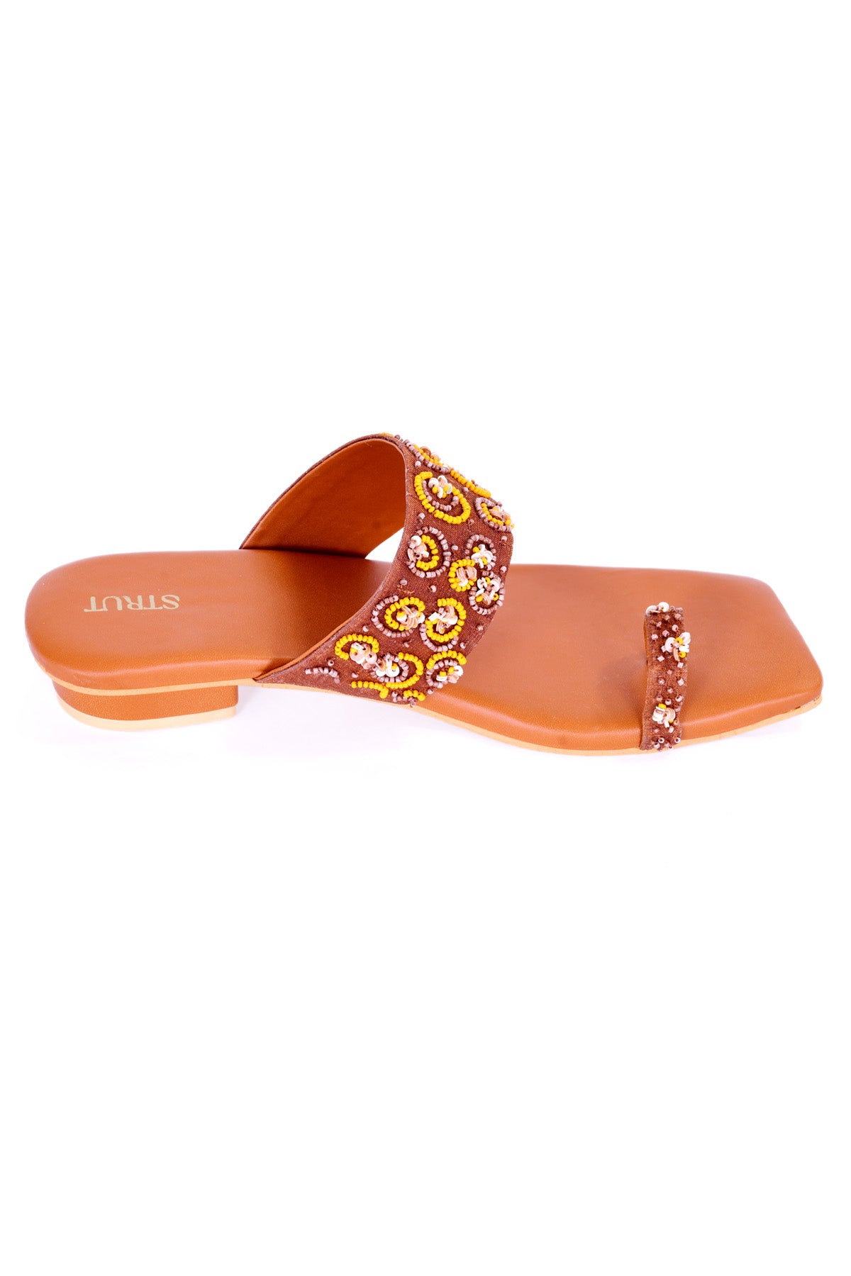 Brown Handwork Kolhapuri Chappal