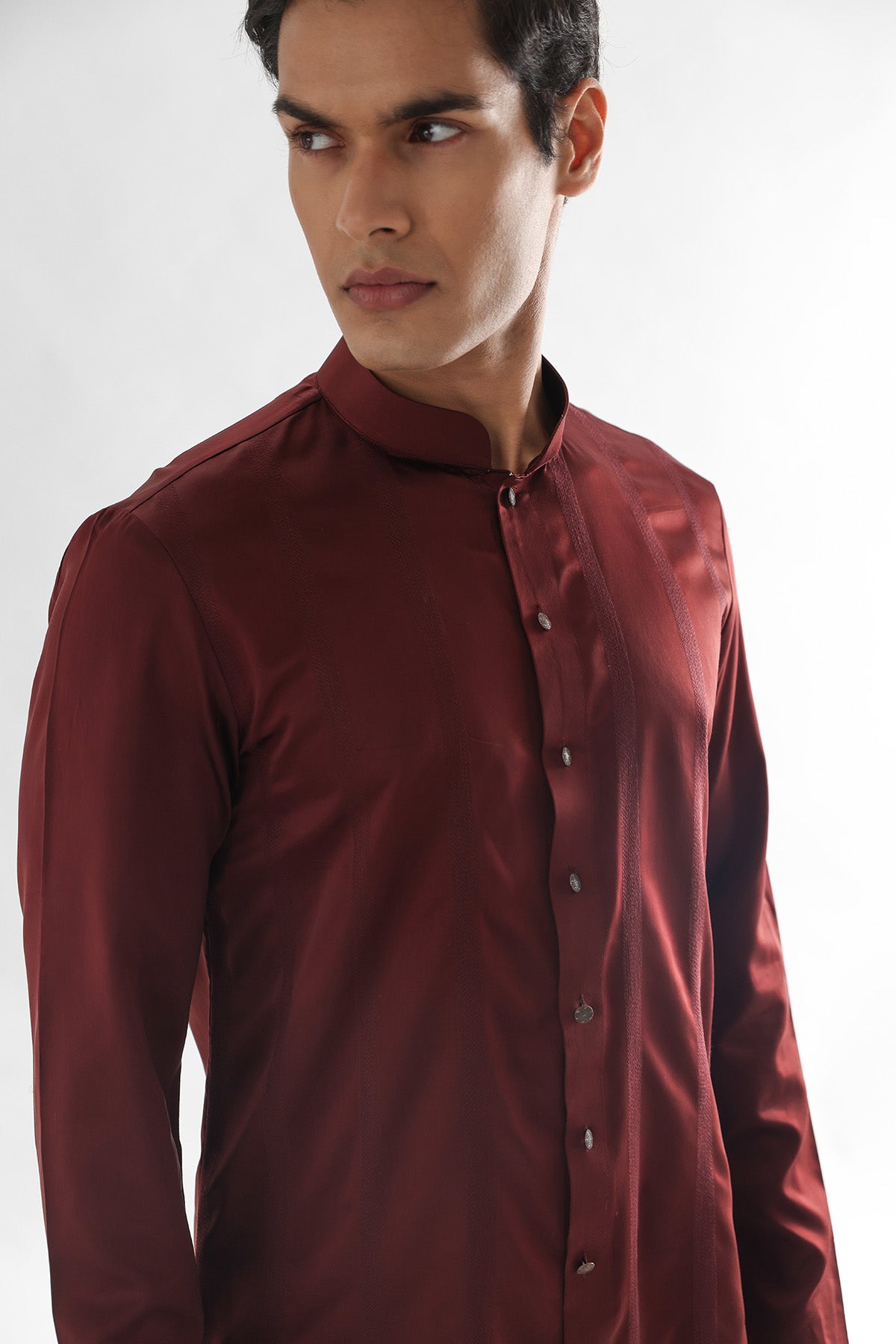 Brown Modal Satin Kurta & Pants