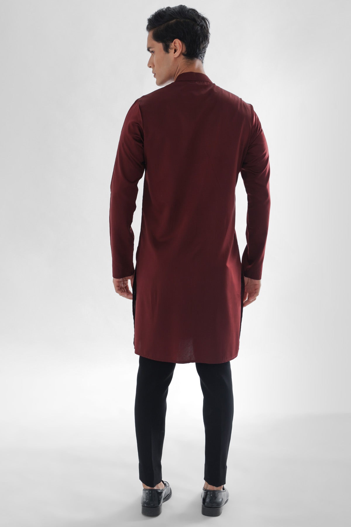 Brown Modal Satin Kurta & Pants