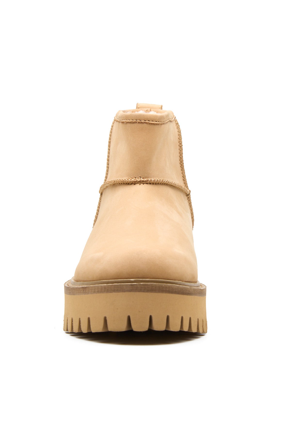 Brown Nubuck Leather Ankle Boots