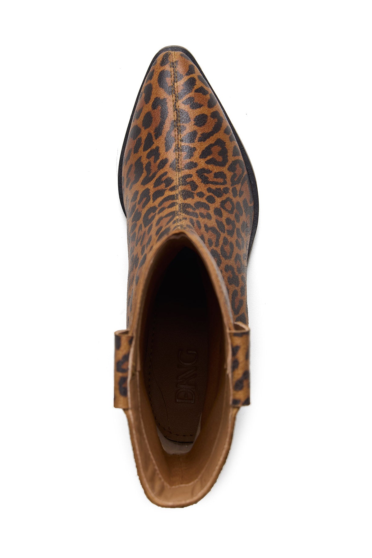 Brown Patent Foil Leather Boots