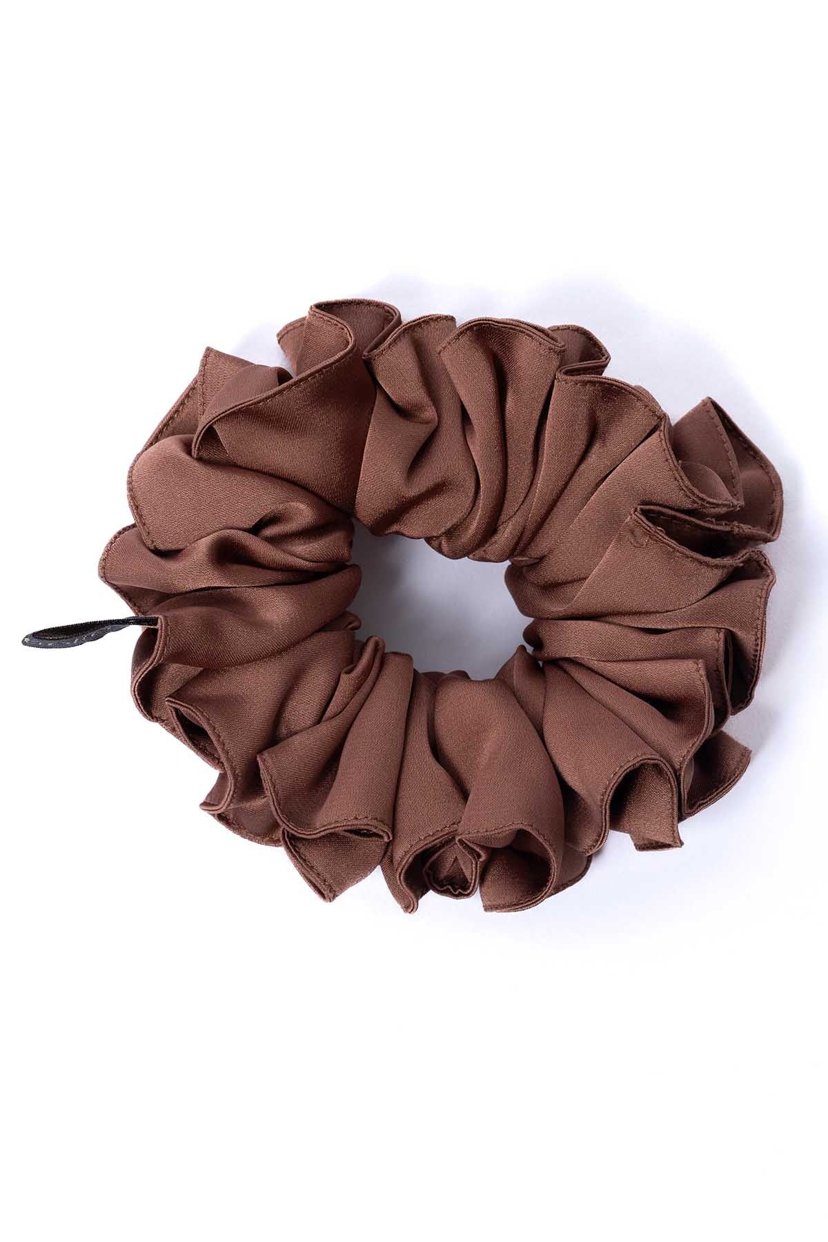 Buy Brown Smooth Satin Scrunchie by Mysthelle for women online at ScrollnShops