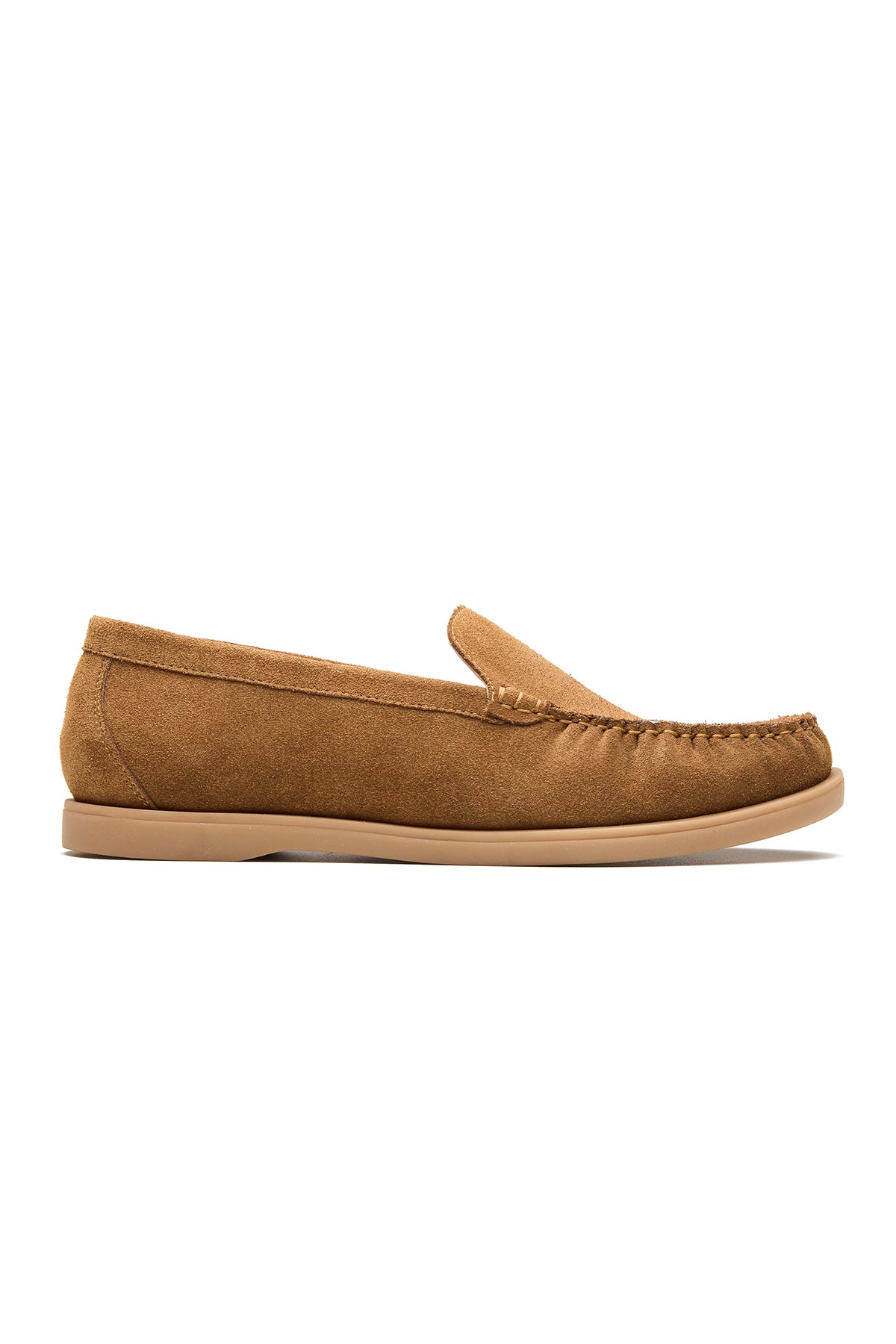 Brown Suede Leather Loafers