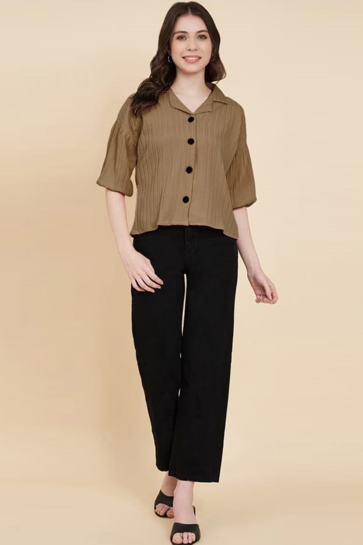 Brown Sugarcane Popcorn Shirt