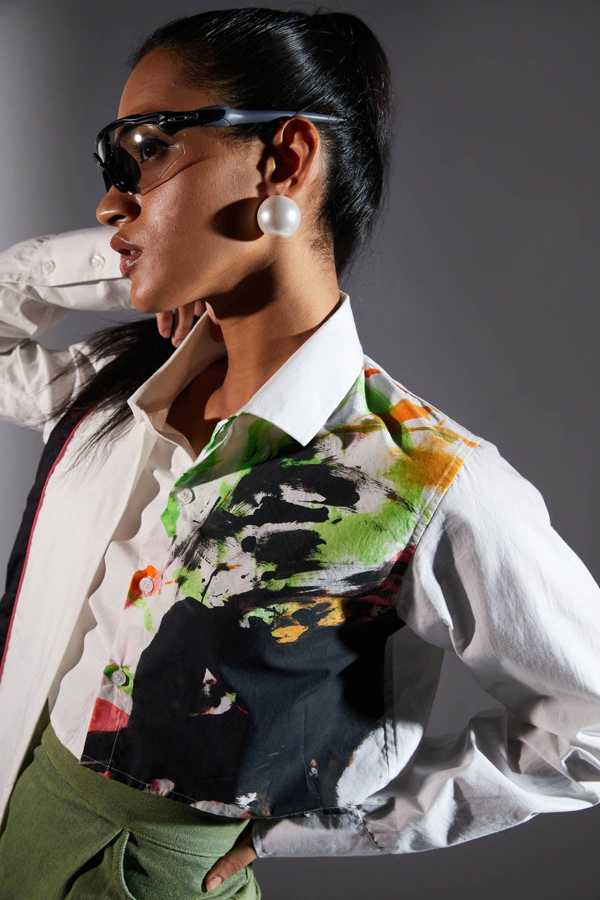 Brush Strokes Print Shirt