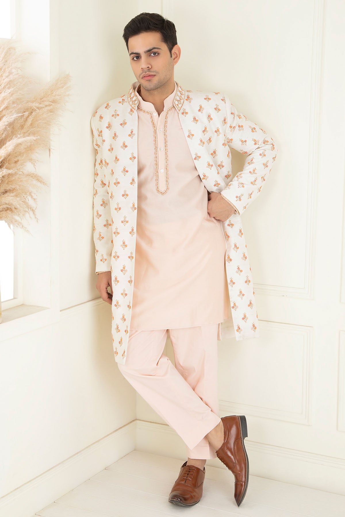 Buti Embellished Sherwani Set
