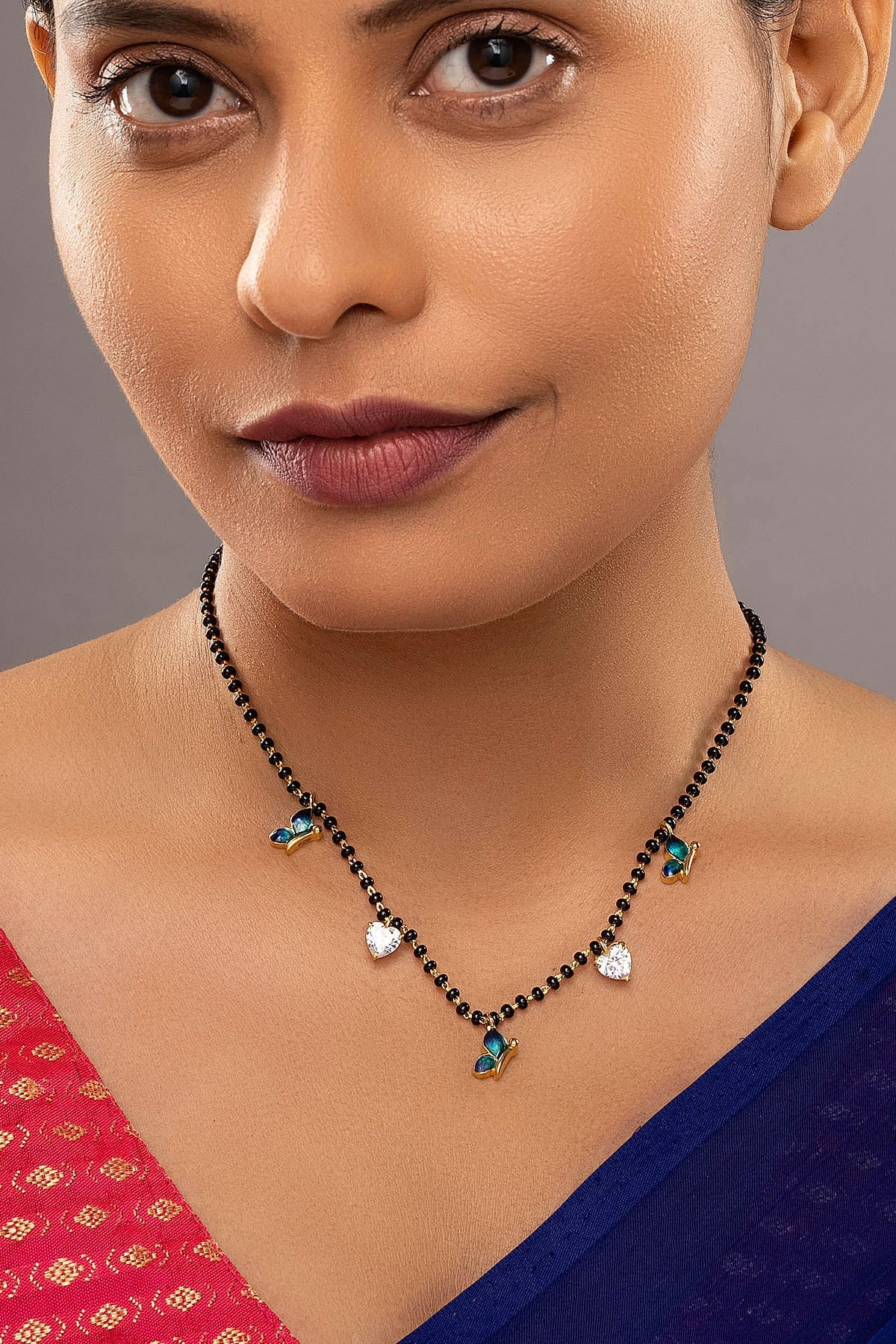 Buy Butterfly Diamond Mangalsutra for women by Sica online available at scrollnshops