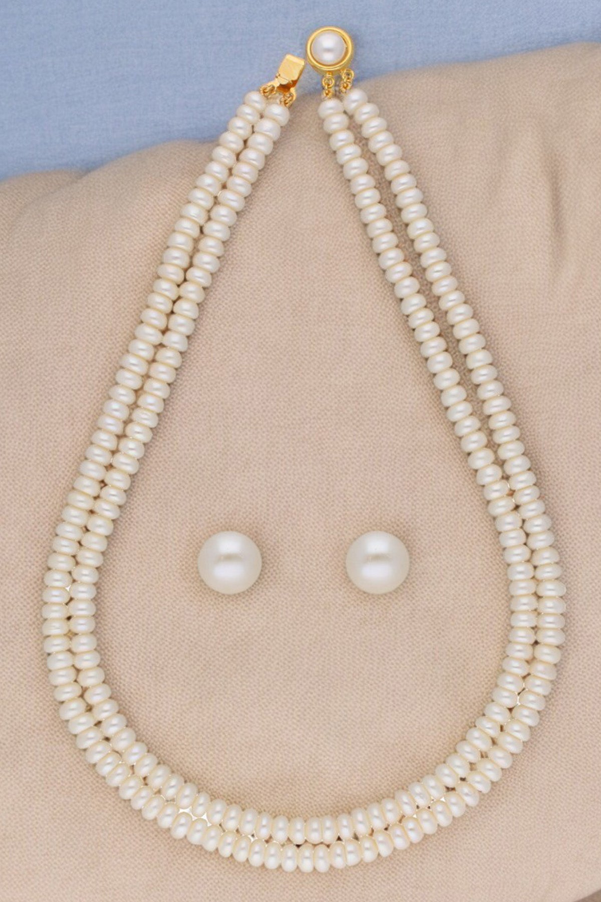 Buy Button Shaped Yellow Jewellery for women by J Pearls online available at scrollnshops
