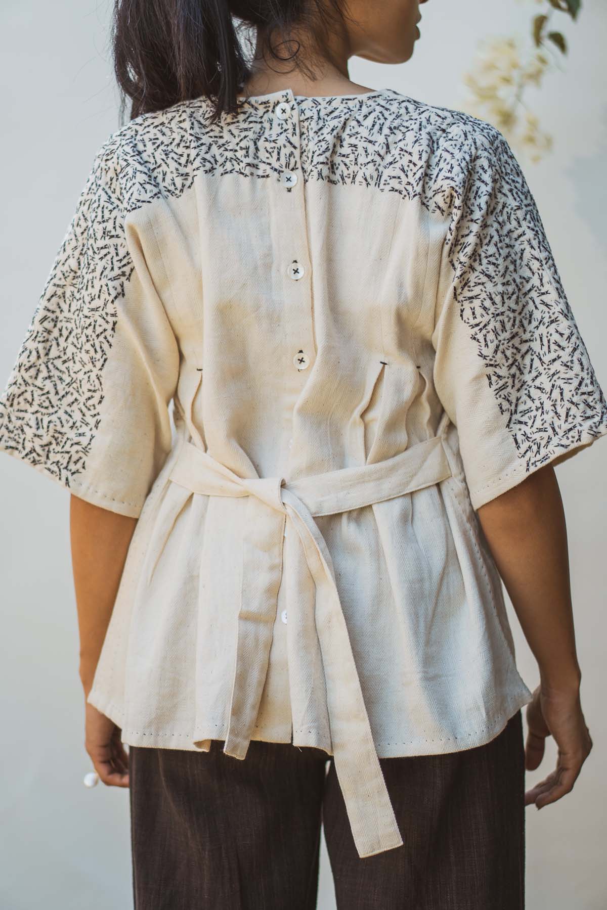 Buttoned Down Kimono Top
