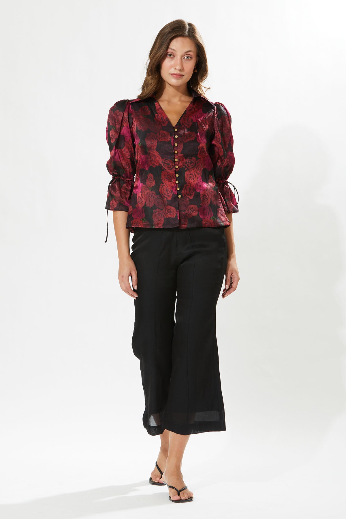 Buttoned Printed Co-ord Set