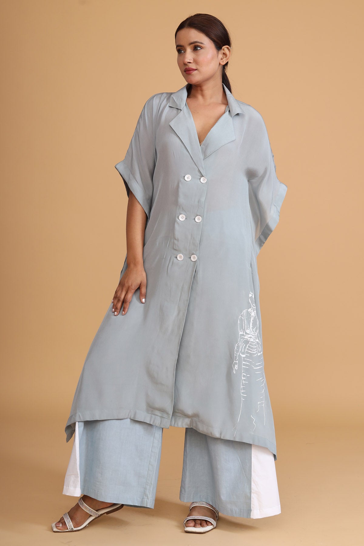 Shop Jaza Semi Circle Tunic Co-ord & Scarf - Boho Chic at ScrollnShops