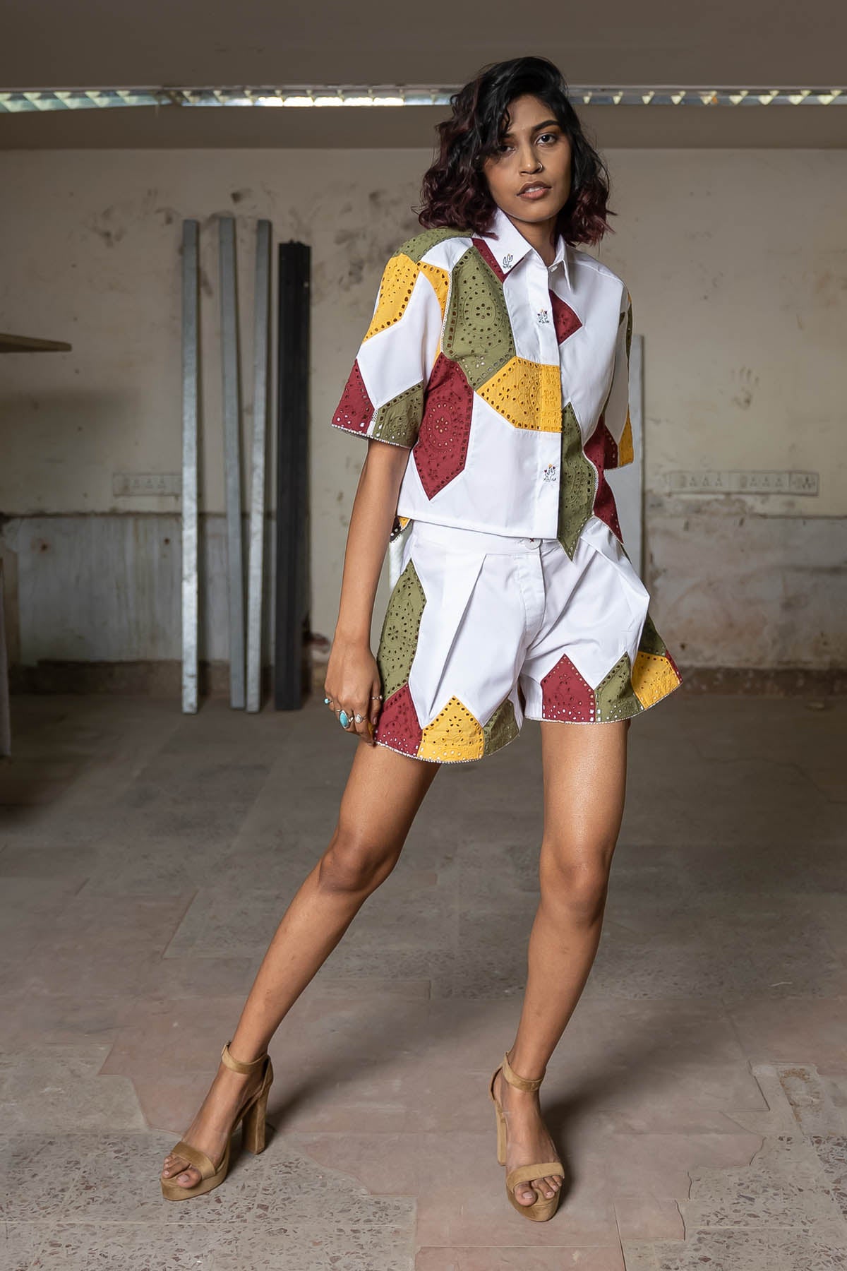 Cactus Embroidered Co-ord Set