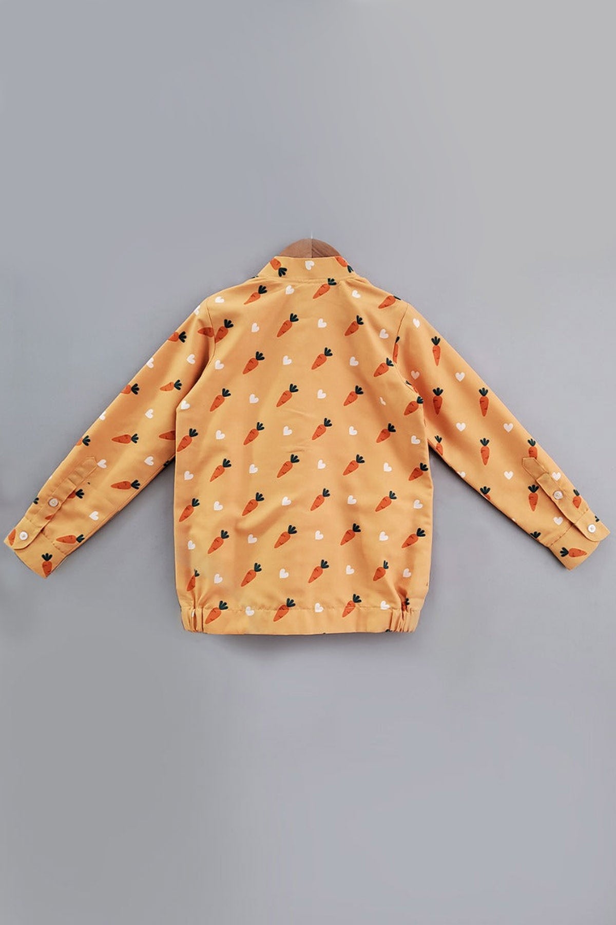 Carrot Printed Bomber Jacket