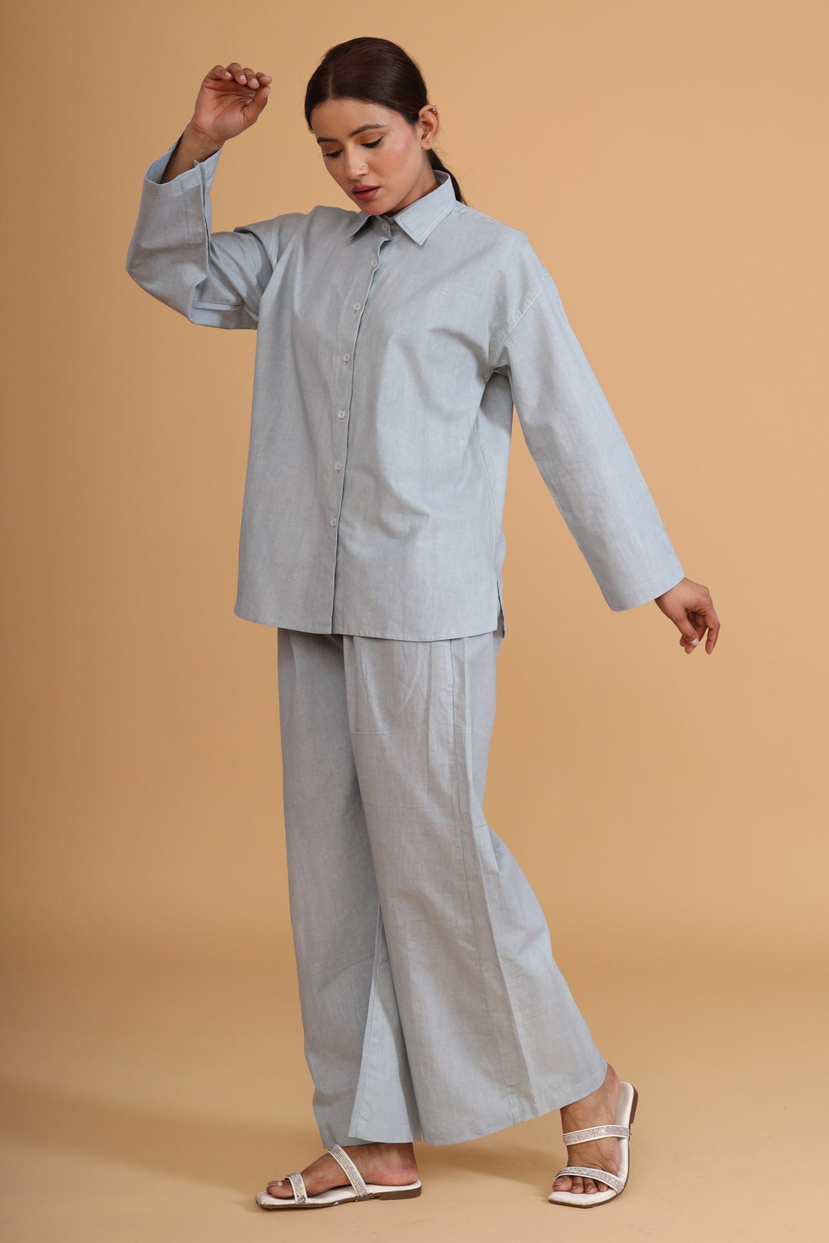 Casual Mint Green Shirt & Pants