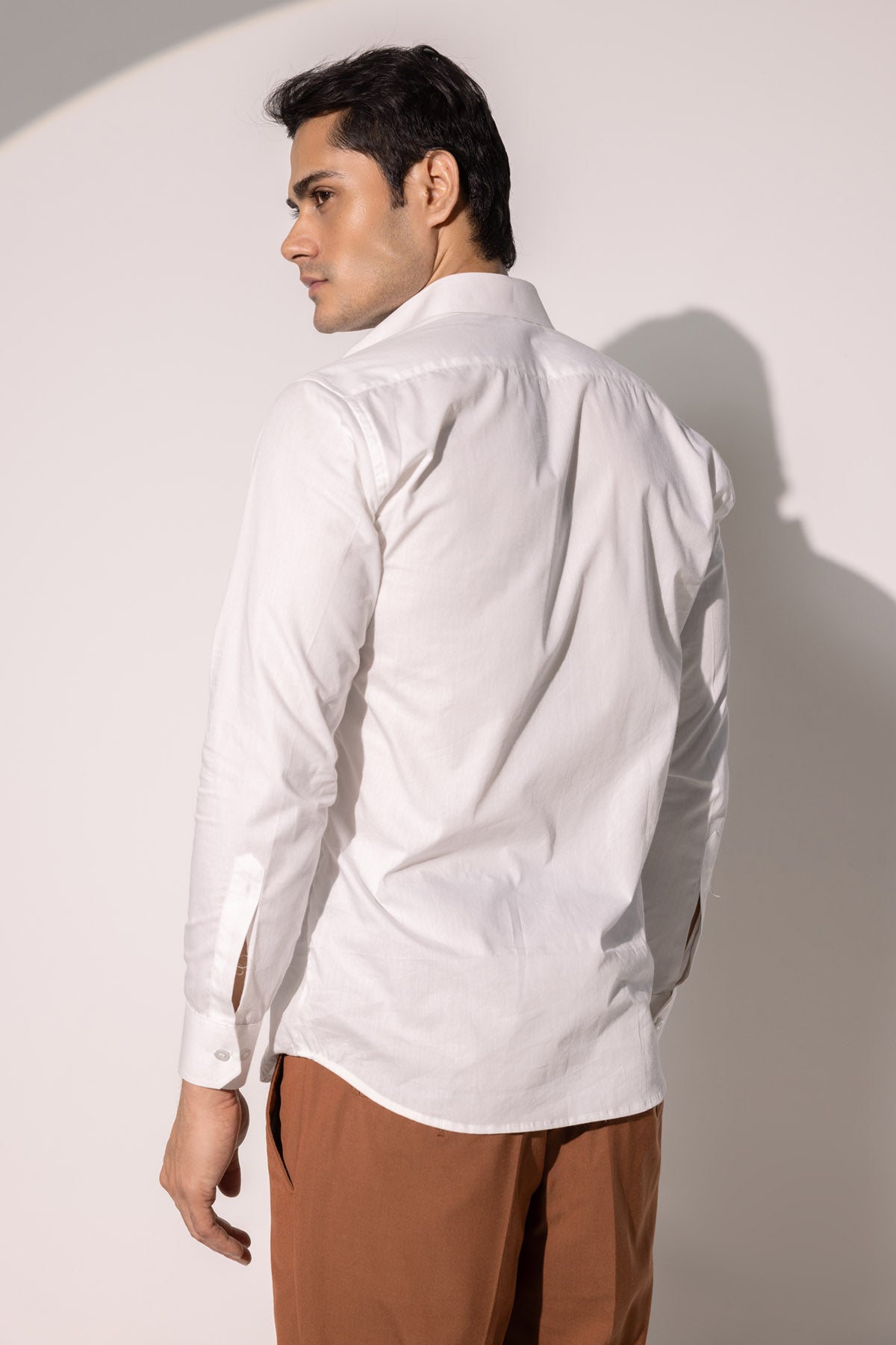 Chair Embroidered White Shirt