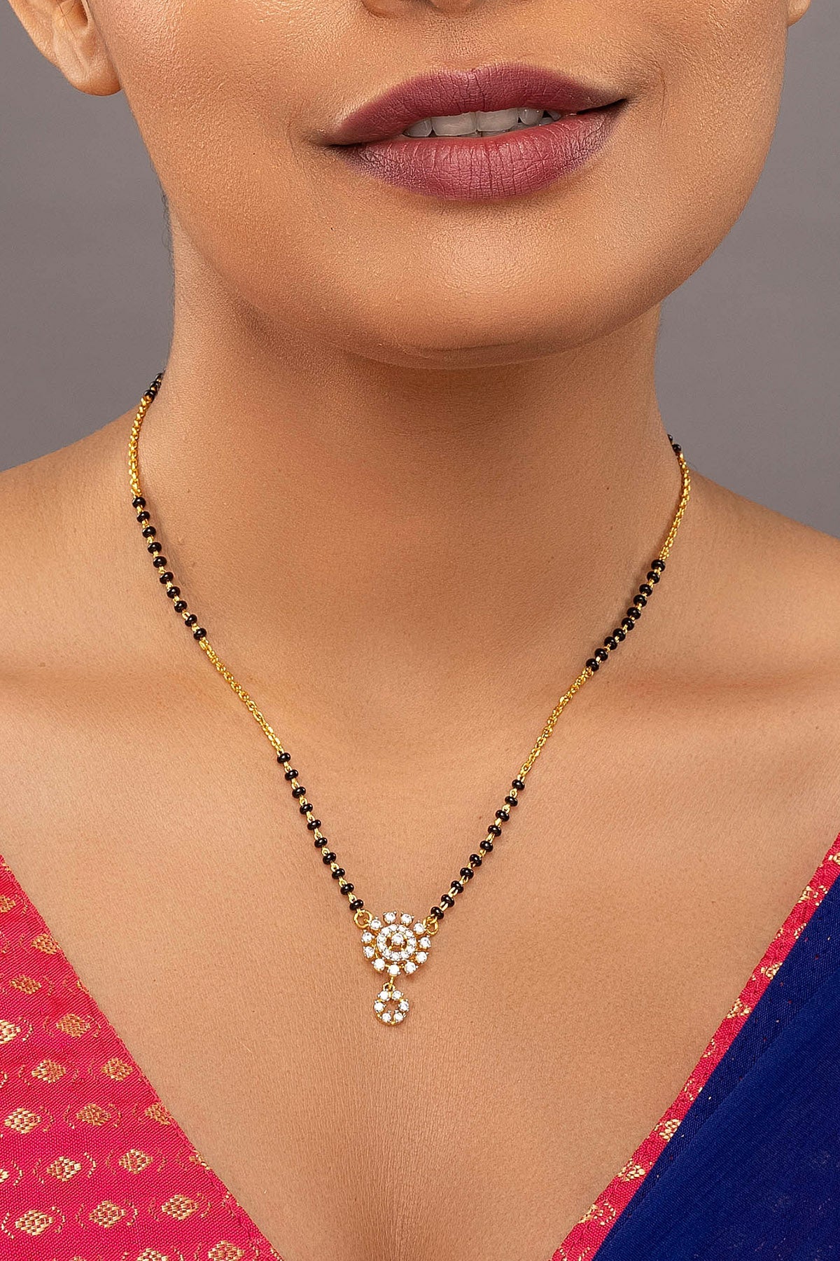 Buy Chakra Gold Diamond Mangalsutra for women by Sica online available at scrollnshops