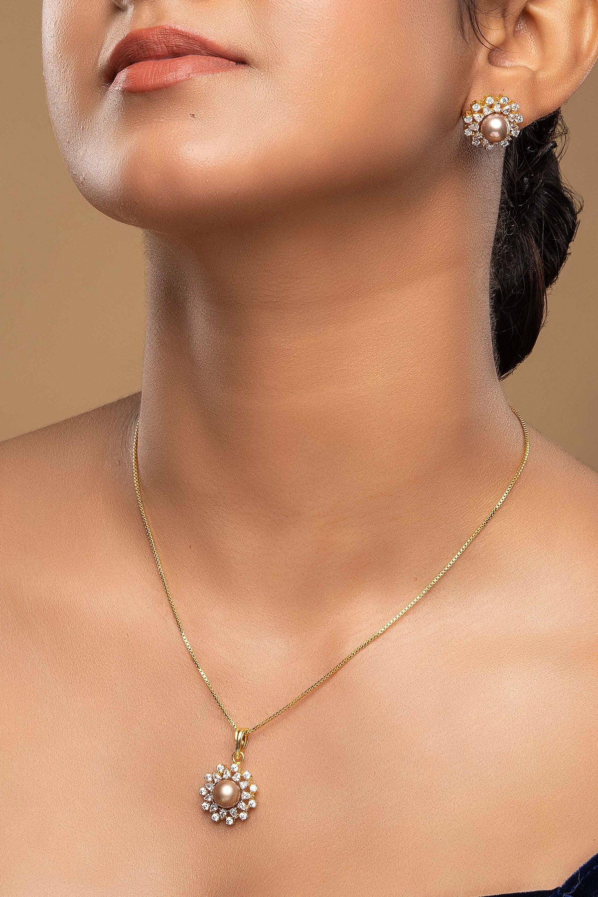 Buy Chakra Shaped Pedant & Earrings for women by Sica online available at scrollnshops