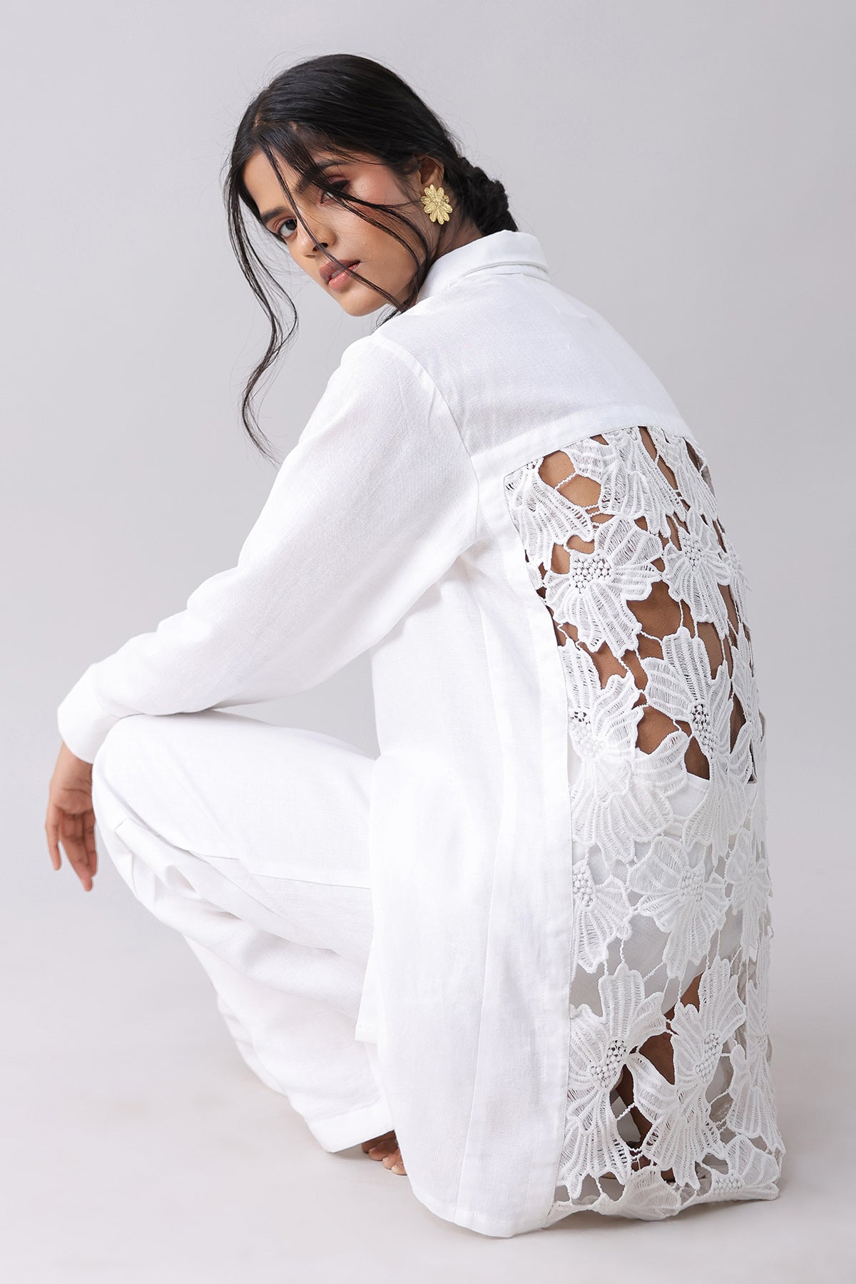 Chalk White Oversized Co-ord Set