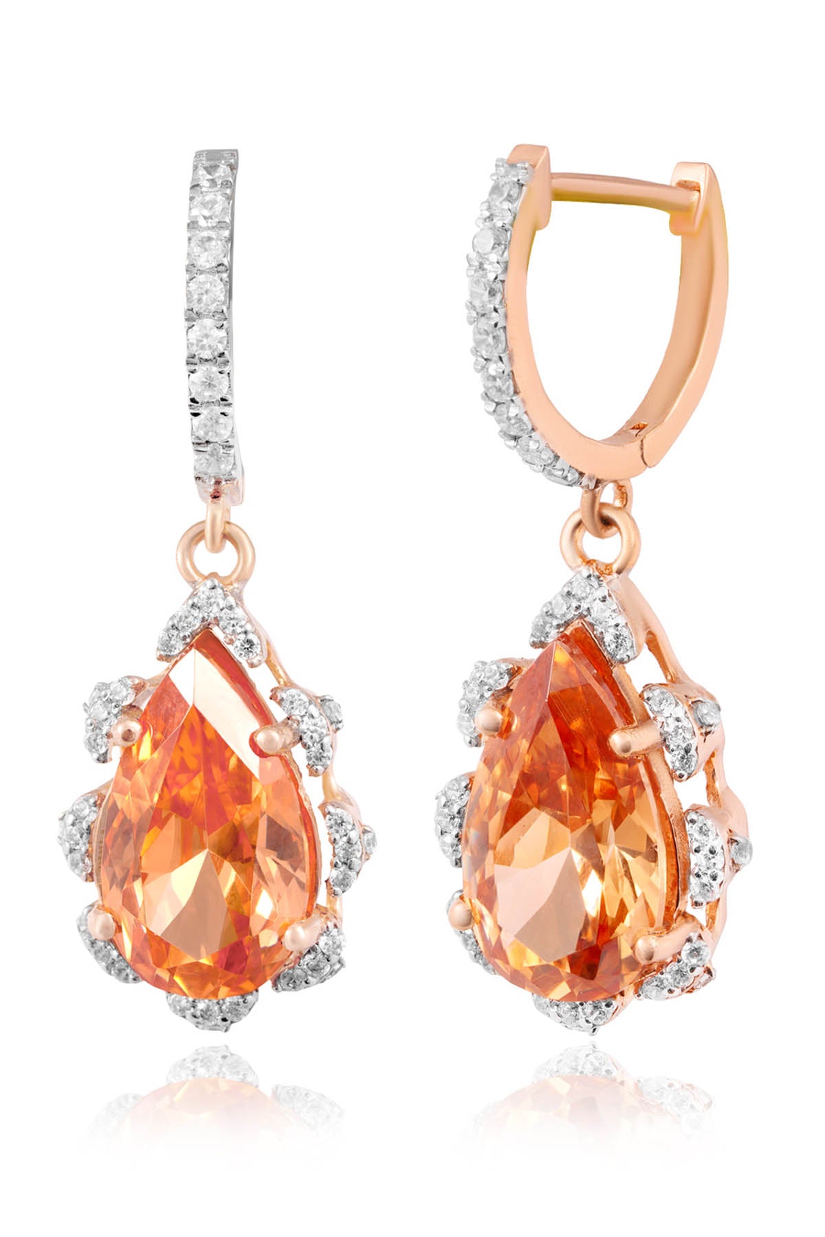 Champagne Ignis Drop Earrings