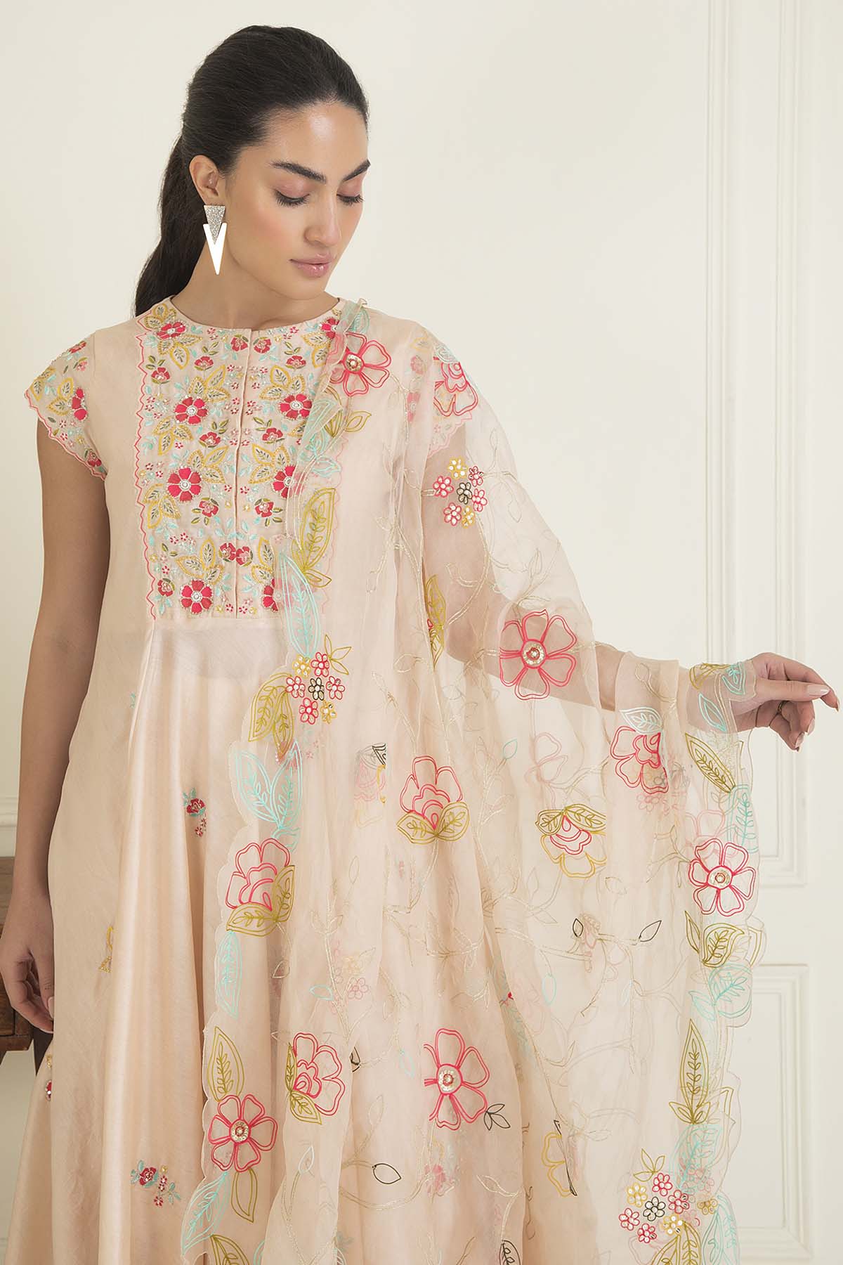 Chanderi Kurta & Palazzo Set